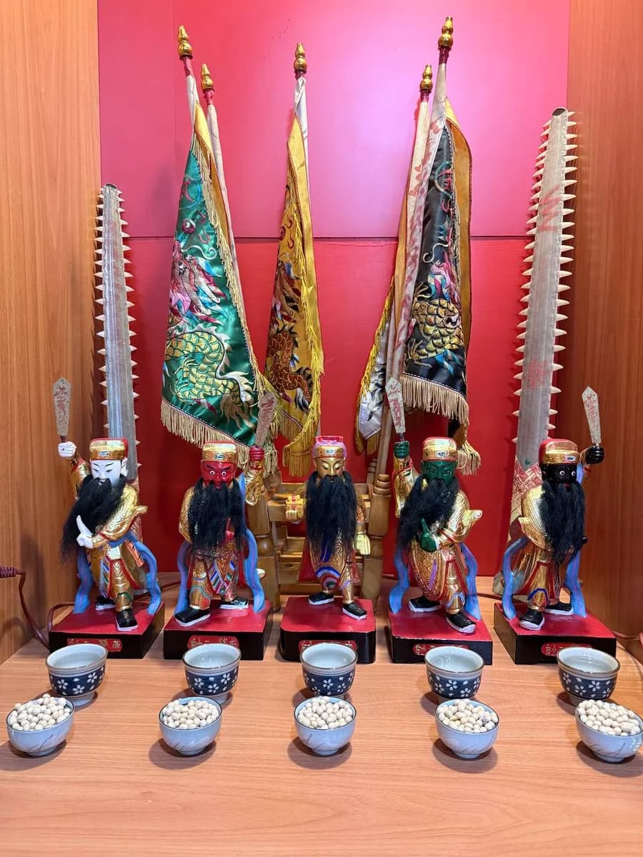 清豐宮五營神將與五方令旗